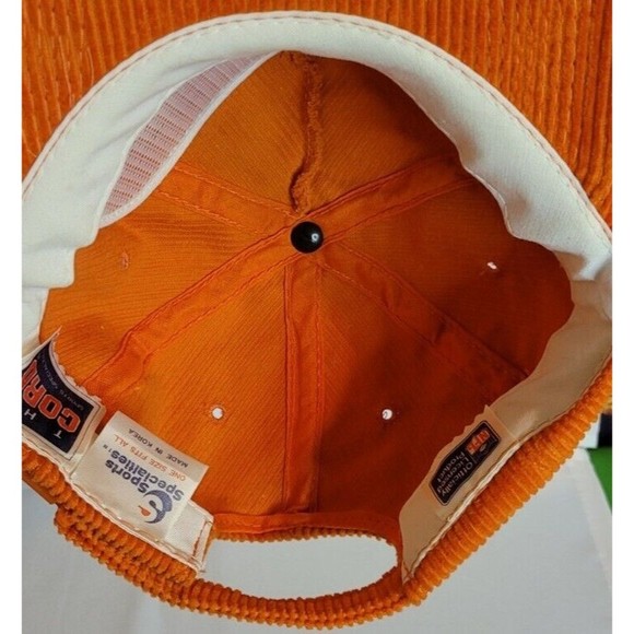 Vintage Tampa Bay Buccaneers NFL Sports Specialties Script Corduroy Zip Adj Hat - Picture 6 of 7